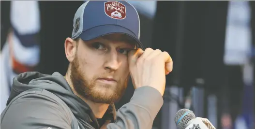  ?? BRUCE BENNETT/ GETTY IMAGES ?? Colorado centre Nathan Mackinnon is in his ninth NHL season, but is heading to the Stanley Cup Final for the first time. The Avs face the Lightning.