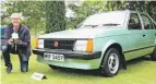  ??  ?? Winner of the Anniversar­y Concours trophy was David Loasby. His 1982 Vauxhall Astra GL has been in the family since new.