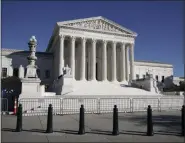  ?? J. SCOTT APPLEWHITE - STAFF, AP ?? In this Nov. 4, 2020photo, the Supreme Court building is seen in Washington, D.C..