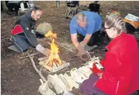  ??  ?? ●● Safety first with fires at the Forest School