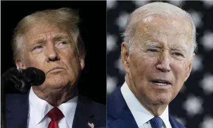  ?? Photograph: José Luis Villegas/AP ?? Donald Trump kept hundreds of classified documents at Mar-a-Lago and in Palm Beach, whereas only 10 classified documents were found at the UPenn Biden Center.
