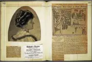  ?? PHOTO COURTESY NATIONAL ABOLITIONI­ST HALL OF FAME ?? A sample page from the seven suffrage scrapbooks at the Library of Congress assembled by Elizabeth and Anne Miller.