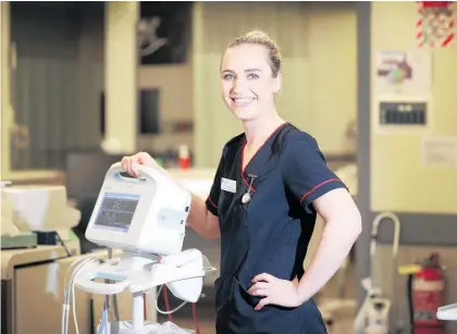  ?? Photo / Andrew Warner ?? Rotorua’s Kelly Talbot has been named the young nurse of the year by NZ Nurses Organisati­on.