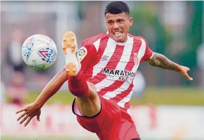  ??  ?? Pedro Porro, aqui com a camisola do Girona, a quem o Man. City pagou 12 milhões pelo seu passe