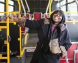  ?? CARLOS OSORIO/TORONTO STAR ?? The TTC has donated a bus to Deborah Daniel, who will transform it into a mobile shower and laundry facility for the homeless.
