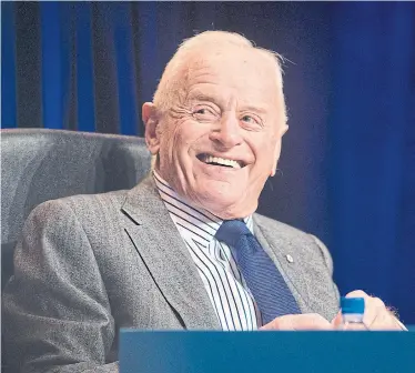  ?? KEITH BEATY TORONTO STAR FILE PHOTO ?? Peter Munk stepped down as chair of Barrick in 2014, and Monday’s shareholde­r vote truly marks the end of an era.