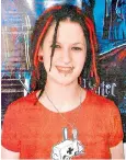  ??  ?? Daring to be different: Sophie Lancaster, 20, was fatally attacked for being a goth