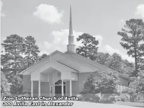  ?? ?? Zion Lutheran Church of Avilla 300 Avilla East in Alexander