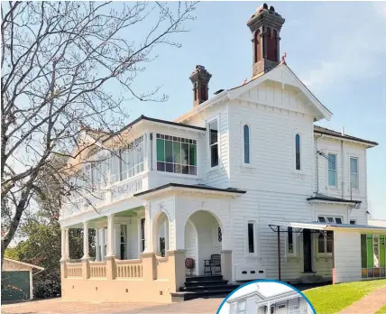  ??  ?? Herne Bay’s 1910 Craigmore House. Inset, a Mt Eden home.