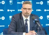  ?? PHOTO PIERRE-PAUL POULIN ?? Nouveau venu chez l’Impact, le président Kevin Gilmore va travailler en étroite relation avec Patrick Leduc.