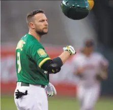  ?? D. Ross Cameron / Special to The Chronicle ?? Jed Lowrie had a career year last season, hitting .267 with 23 homers and 99 RBIs and making the All-Star team.