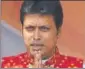  ??  ?? Biplab Kumar Deb kept to himself home, PWD, industry, labour, general administra­tion department­s among others