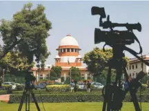  ?? Anushree Fadnavis/reuters ?? The Indian government on Monday presented a formal opinion opposed to same-sex marriage at the Supreme Court in New Delhi.