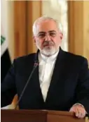  ?? AFP ?? Las declaracio­nes las brindó el jefe de la diplomacia iraní Mohammad Javad Zarif.