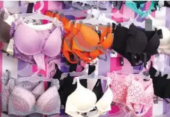  ??  ?? Wearing bra that is too small can result in scarring of the breast tissue, and a bra that is too loose or lacks support can affect posture and lead to neck and back pain.