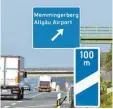  ?? Foto: Bernhard Weizenegge­r (Bildmontag­e Stefan Beckmann) ?? Bekommt der Flughafen Memmingen eine eigene Autobahn-Abfahrt?