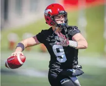  ?? AL CHAREST ?? Stampeders backup quarterbac­k Nick Arbuckle has been taking first-team reps in practice this week and figures to get the start when the Stamps host the Montreal Alouettes Saturday at McMahon Stadium.