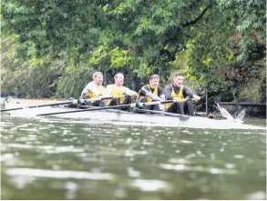  ??  ?? One of the senior men’s crews from Minerva Bath Rowing Club is preparing to head to the United States to compete in the biggest two-day regatta in the world at Head of the Charles in Boston.