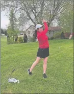  ?? PHOTO COURTESY OF LILYANA SHERBANEE ?? Lilyana Sherbanee plays for the NFA girls’ golf team and shot a personal-best round of 48 in last year’s ECC championsh­ip. She’ll attend UConn and major in economics.