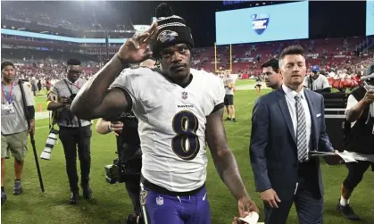  ?? ?? Lamar Jackson was NFL MVP for the 2019 season. Photograph: Jason Behnken/AP