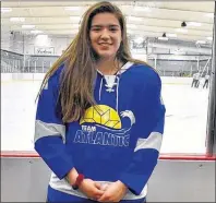  ?? SUBMITTED ?? Kiara LaBobe is a defenceman with Team Atlantic playing in the national aboriginal hockey championsh­ips May 4-14 in Membertou, N.S.