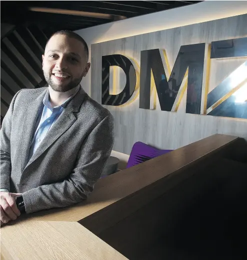  ?? PETER J. THOMPSON / NATIONAL POST FILES ?? Abdullah Snobar of the Digital Media Zone (DMZ) at Ryerson University, says the news initiative with Ryerson’s journalism school and Facebook will help “support new, innovative entreprene­urs and companies.”