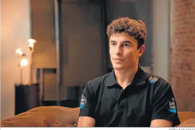  ?? ESTRELLA GALICIA 0.0 ?? Marc Márquez, durante la entrevista concedida a la agencia Efe.