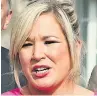  ??  ?? LEADER Michelle O’neill