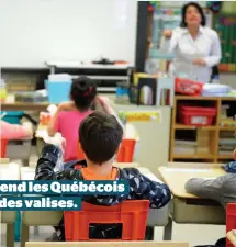  ??  ?? On prend les Québécois pour des valises.