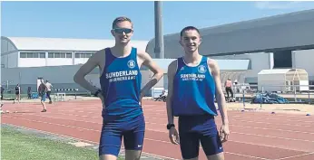  ?? ?? Joe and Scott Armstrong training in Portugal.