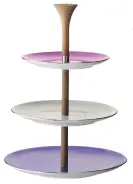  ??  ?? Polka cake stand, £90, Monika Lukowska-jonas for LSA Internatio­nal