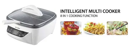  ??  ?? At the push of a button, you can now cook a variety of meals and reduce time spent in the kitchen by using ELBA Intelligen­t Multi Cooker.