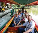  ?? FOTO: ZDF/PHEERAPHAT JAMMONSGRI ?? Die Weltreisen­den gingen mit Steven Gätjen in Thailand aufs Wasser.