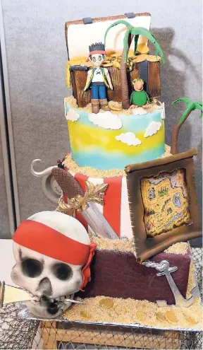  ??  ?? Take a taste of Fabulous Cakes by Alana's Ole Pirate cake.