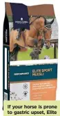  ??  ?? If your horse is prone to gastric upset, Elite Sport Muesli could be just what you need