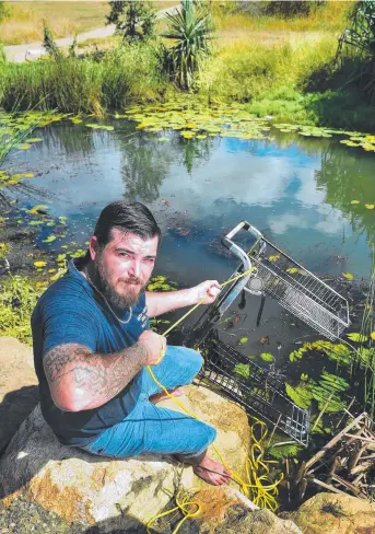  ??  ?? On you Jason (Monday’s Townsville Bulletin )with his double sided fishing magnet. I appreciate you cleaning up the riverways. So many people litter this great country. We need more Jasons in the world. JO WE