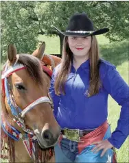  ?? Photo submitted ?? Emily Myers of Siloam Springs will perform this week with the Rodeo of the Ozarks Rounders at the Siloam Springs Rodeo.