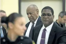  ?? MATT ROURKE/GETTY IMAGES ?? Bill Cosby arrives for the second day of his trial in Norristown, Penn., on Tuesday. He is charged with sexual assaulting a woman after giving her pills.