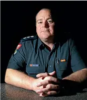  ?? ROBYN EDIE/ STUFF ?? Southland assistant area commander Deane Chalmers believes it is important for volunteer and career firefighte­rs to talk about mental health and seek support if needed.