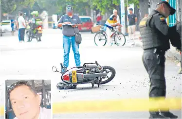  ?? Foto Carlos Ramírez ?? Alexander Gamboa iba por la venida 8 con calle 4, del barrio Quinta Oriental, cuando lo balearon./