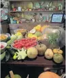  ??  ?? Harvest of goodies . . . Gourds, pumpkins and tomatoes love Sophie Thomson’s Adelaide Hills patch.