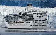  ?? Tim Rue / Bloomberg ?? Carnival’s Princess and Holland cruise lines are currently blocked from sailing passengers to Alaska.