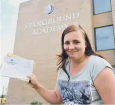  ??  ?? Results day at Stanground Academy.