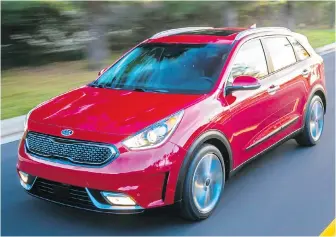  ?? KIA ?? The new Kia Niro combines the fuel economy of a hybrid with the practicali­ty of a crossover.