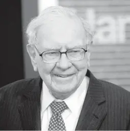 ?? DENNIS VAN TINE/FUTURE-IMAGE ?? Warren Buffett, pictured in 2017, is one of the world’s most successful investors.