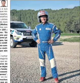  ??  ?? DESAFÍO. Xavi Foj vuelve al Dakar con Toyota y Cooper Tires.