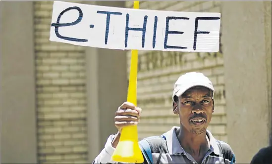  ?? PHOTO: FRANCO MEGANNON/GALLO IMAGES ?? Street protests against etolling in Gauteng made a strong point about the unfairness of the system but did not go deep enough to condemn possible overpaymen­t of R9-billion for the highways by Sanral.