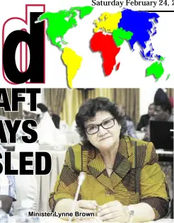  ??  ?? Minister Lynne Brown