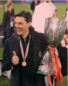  ?? ?? Trionfo La Supercoppa italiana vinta con il Milan nel 2016 GETTY