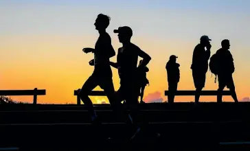  ?? GETTY IMAGES ?? Forget the Harley – running can be the best answer to a mid-life crisis.